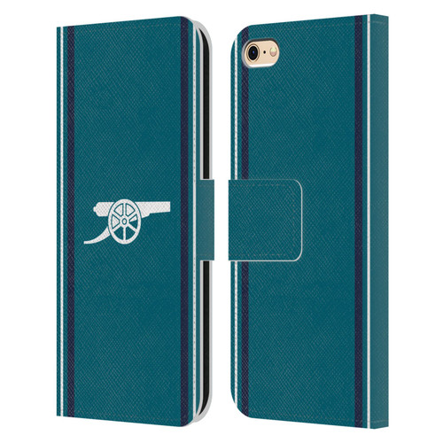 Arsenal FC 2023/24 Crest Kit Third Leather Book Wallet Case Cover For Apple iPhone 6 / iPhone 6s