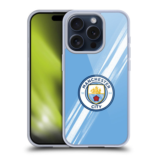 Manchester City Man City FC 2025/26 Badge Kit Home Soft Gel Case for Apple iPhone 15 Pro