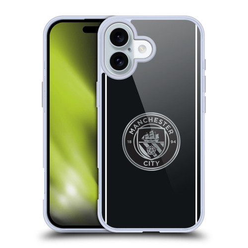 Manchester City Man City FC 2025/26 Badge Kit Away Soft Gel Case for Apple iPhone 16