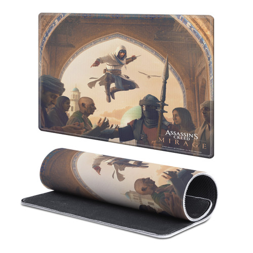 Assassin's Creed Mirage Graphics Basim Baghdad Gaming Office Desk PC Keyboard Mouse Mat Pad - S