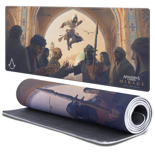 Assassin's Creed Mirage Graphics Basim Baghdad Gaming Office Desk PC Keyboard Mouse Mat Pad - XL