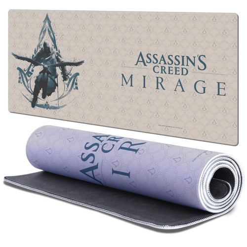 Assassin's Creed Mirage Graphics Basim Crest Gaming Office Desk PC Keyboard Mouse Mat Pad - XL Assassin's Creed Mirage Graphics Basim Crest Gaming Office Desk PC Keyboard Mouse Mat Pad - XL