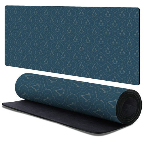 Assassin's Creed Mirage Graphics Crest Patterns Gaming Office Desk PC Keyboard Mouse Mat Pad 37.4 x 15.75 x 0.16 inches (900 x 400 mm) - XL