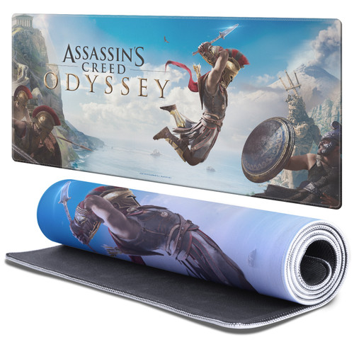 Assassin's Creed Odyssey Key Art Alexios Jump Gaming Office Desk PC Keyboard Mouse Mat Pad - XL