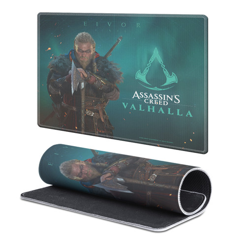 Assassin's Creed Valhalla Graphics Male Eivor Poster Gaming Office Desk PC Keyboard Mouse Mat Pad 9.84 x 11.81 x 0.12 inches (250 x 300 mm) - S