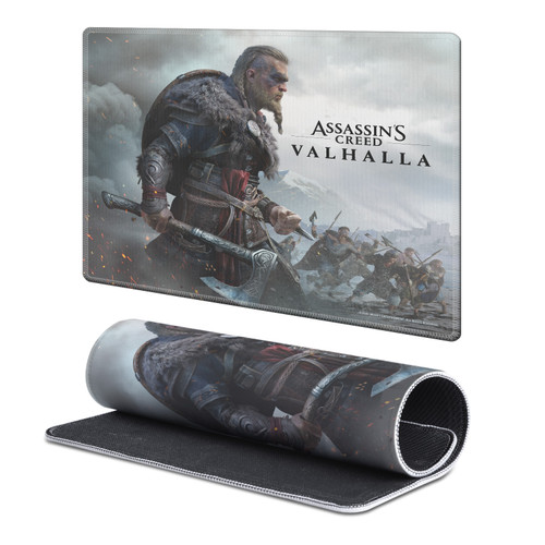 Assassin's Creed Valhalla Graphics Male Eivor Raid Gaming Office Desk PC Keyboard Mouse Mat Pad - S