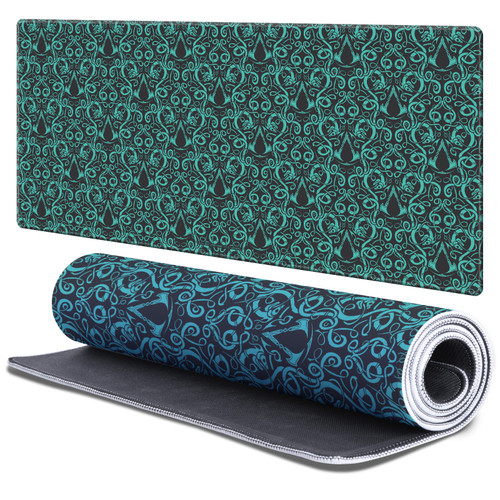 Assassin's Creed Valhalla Graphics Patterns Gaming Office Desk PC Keyboard Mouse Mat Pad 37.4 x 15.75 x 0.16 inches (900 x 400 mm) - XL