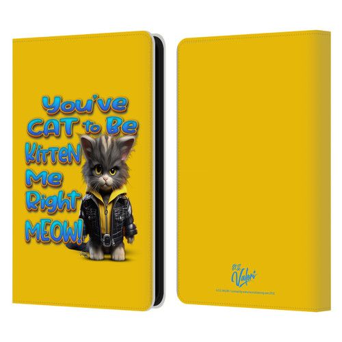 D.S. Valori Kitty And Puppy You've Cat To Be Kitten Me Leather Book Wallet Case Cover For Amazon Kindle 11th Gen 6in 2022