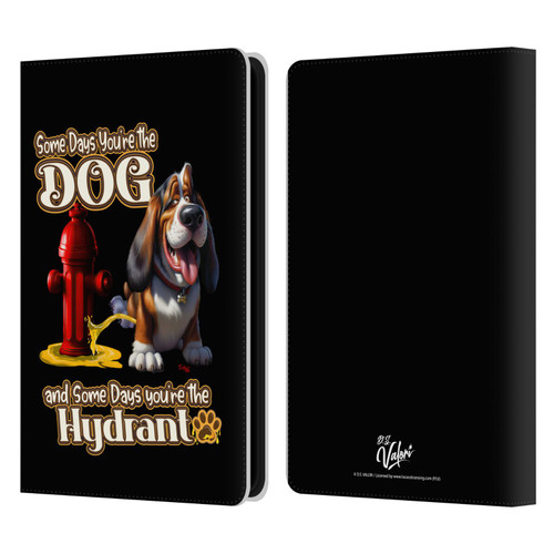 D.S. Valori Kitty And Puppy Some Days You're The Dog Leather Book Wallet Case Cover For Amazon Kindle Paperwhite 5 (2021)