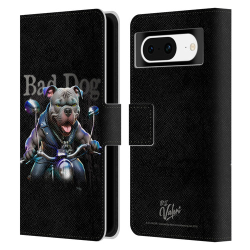 D.S. Valori Kitty And Puppy Bad Dog Leather Book Wallet Case Cover For Google Pixel 8