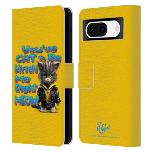 D.S. Valori Kitty And Puppy You've Cat To Be Kitten Me Leather Book Wallet Case Cover For Google Pixel 8