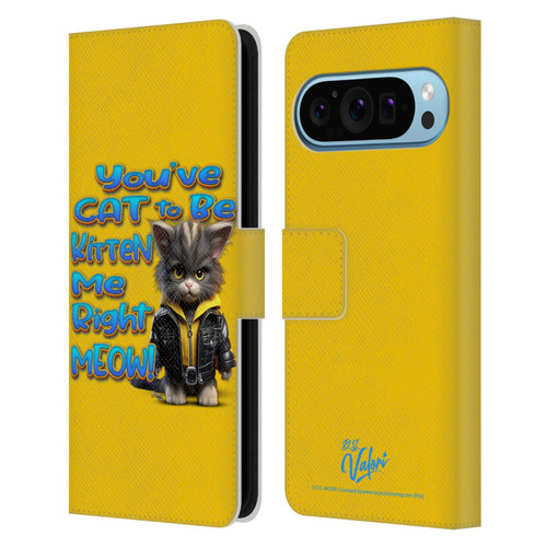 D.S. Valori Kitty And Puppy You've Cat To Be Kitten Me Leather Book Wallet Case Cover For Google Pixel 9 / Pixel 9 Pro