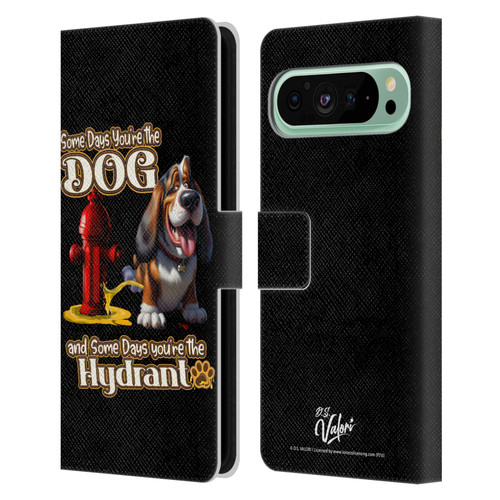 D.S. Valori Kitty And Puppy Some Days You're The Dog Leather Book Wallet Case Cover For Google Pixel 9 Pro XL