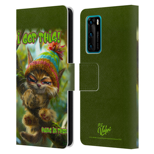 D.S. Valori Kitty And Puppy I Got This Leather Book Wallet Case Cover For Huawei P40 5G