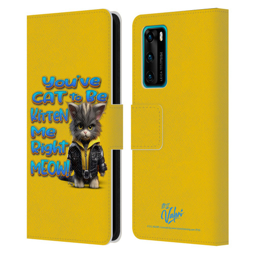 D.S. Valori Kitty And Puppy You've Cat To Be Kitten Me Leather Book Wallet Case Cover For Huawei P40 5G