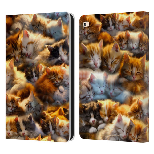 D.S. Valori Kitty And Puppy Kitty Dreams Leather Book Wallet Case Cover For Apple iPad Air 2 (2014)