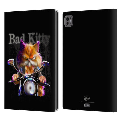 D.S. Valori Kitty And Puppy Bad Kitty Leather Book Wallet Case Cover For Apple iPad Pro 11 M4 2024 D.S. Valori Kitty And Puppy Bad Kitty Leather Book Wallet Case Cover For Apple iPad Pro 11 M4 2024