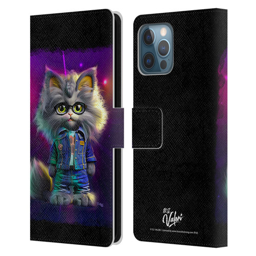 D.S. Valori Kitty And Puppy Kitty In Jeans Leather Book Wallet Case Cover For Apple iPhone 12 Pro Max