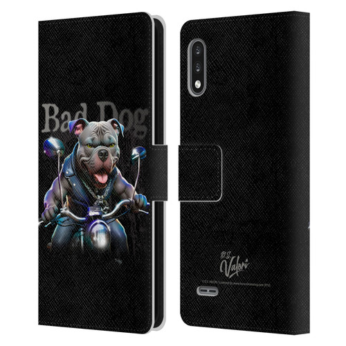 D.S. Valori Kitty And Puppy Bad Dog Leather Book Wallet Case Cover For LG K22