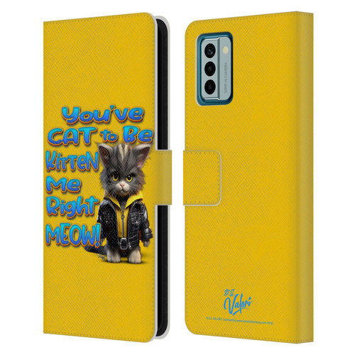 D.S. Valori Kitty And Puppy You've Cat To Be Kitten Me Leather Book Wallet Case Cover For Nokia G42