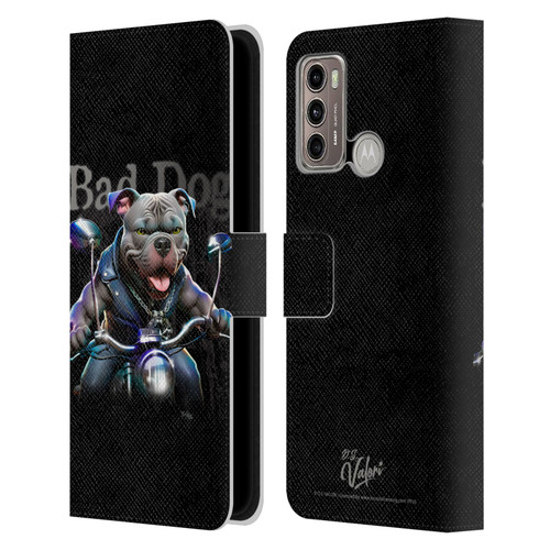 D.S. Valori Kitty And Puppy Bad Dog Leather Book Wallet Case Cover For Motorola Moto G60 / Moto G40 Fusion