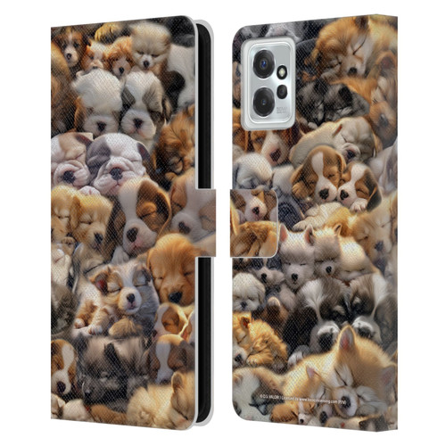 D.S. Valori Kitty And Puppy Puppy Dreams Leather Book Wallet Case Cover For Motorola Moto G Power (2023)