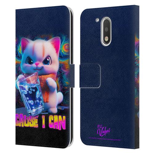 D.S. Valori Kitty And Puppy Kitty Cause I Can Leather Book Wallet Case Cover For Motorola Moto G41 D.S. Valori Kitty And Puppy Kitty Cause I Can Leather Book Wallet Case Cover For Motorola Moto G41