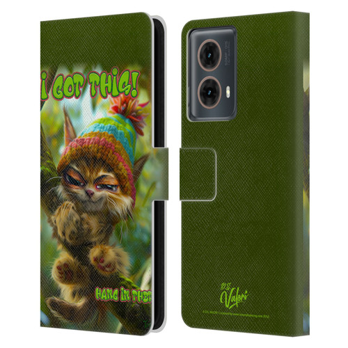 D.S. Valori Kitty And Puppy I Got This Leather Book Wallet Case Cover For Motorola Moto G85