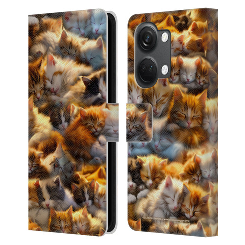 D.S. Valori Kitty And Puppy Kitty Dreams Leather Book Wallet Case Cover For OnePlus Nord 3 5G