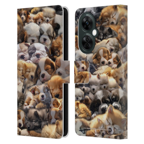 D.S. Valori Kitty And Puppy Puppy Dreams Leather Book Wallet Case Cover For OnePlus Nord CE 3 Lite 5G