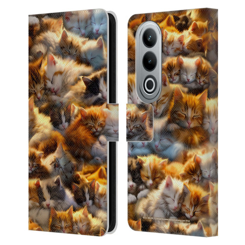 D.S. Valori Kitty And Puppy Kitty Dreams Leather Book Wallet Case Cover For OPPO OnePlus Ace 3V 5G