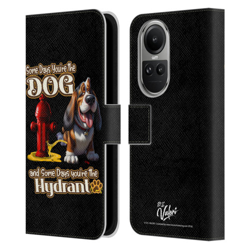 D.S. Valori Kitty And Puppy Some Days You're The Dog Leather Book Wallet Case Cover For OPPO Reno10 5G / Reno10 Pro 5G