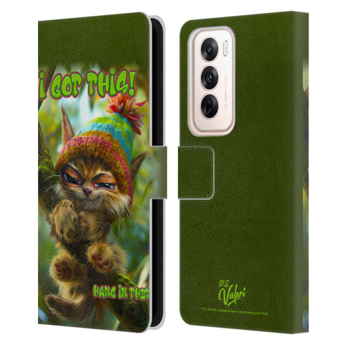 D.S. Valori Kitty And Puppy I Got This Leather Book Wallet Case Cover For OPPO Reno12 5G