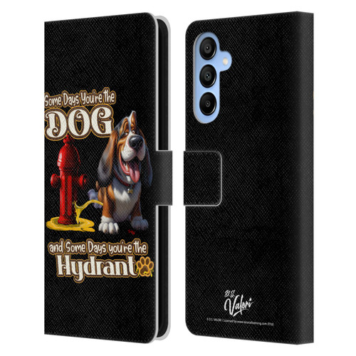 D.S. Valori Kitty And Puppy Some Days You're The Dog Leather Book Wallet Case Cover For Samsung Galaxy A16 5G