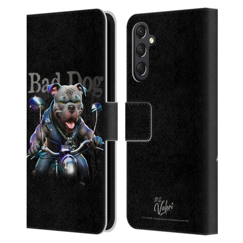 D.S. Valori Kitty And Puppy Bad Dog Leather Book Wallet Case Cover For Samsung Galaxy A24 4G / M34 5G