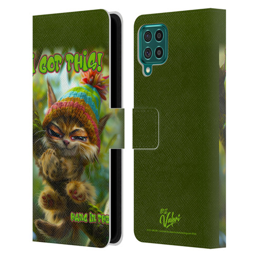 D.S. Valori Kitty And Puppy I Got This Leather Book Wallet Case Cover For Samsung Galaxy F62 (2021)