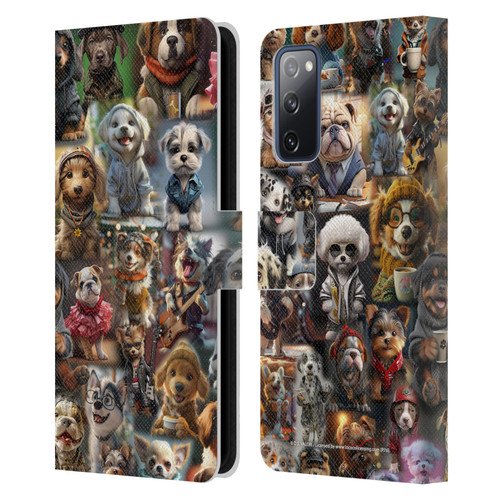 D.S. Valori Kitty And Puppy Puppy Kingdom Leather Book Wallet Case Cover For Samsung Galaxy S20 FE / 5G