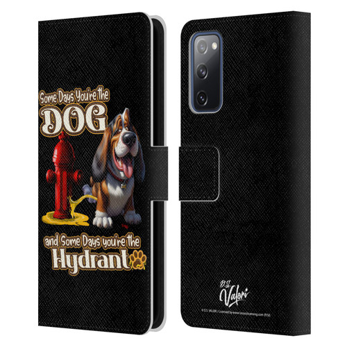 D.S. Valori Kitty And Puppy Some Days You're The Dog Leather Book Wallet Case Cover For Samsung Galaxy S20 FE / 5G