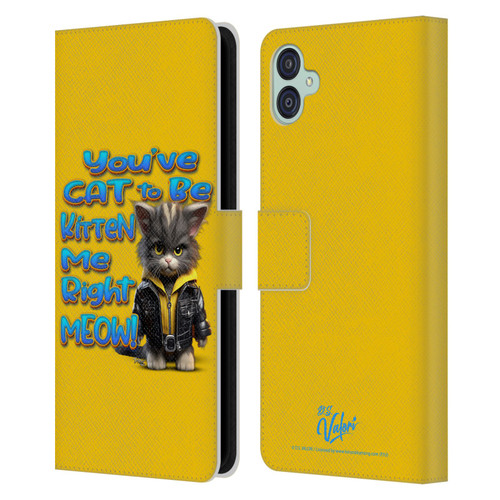 D.S. Valori Kitty And Puppy You've Cat To Be Kitten Me Leather Book Wallet Case Cover For Samsung Galaxy M04 5G / A04e