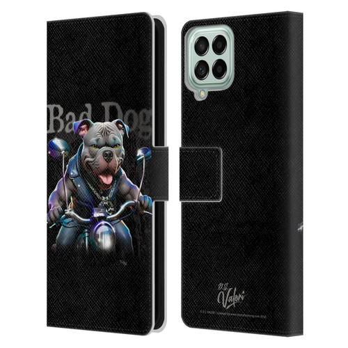D.S. Valori Kitty And Puppy Bad Dog Leather Book Wallet Case Cover For Samsung Galaxy M53 (2022)