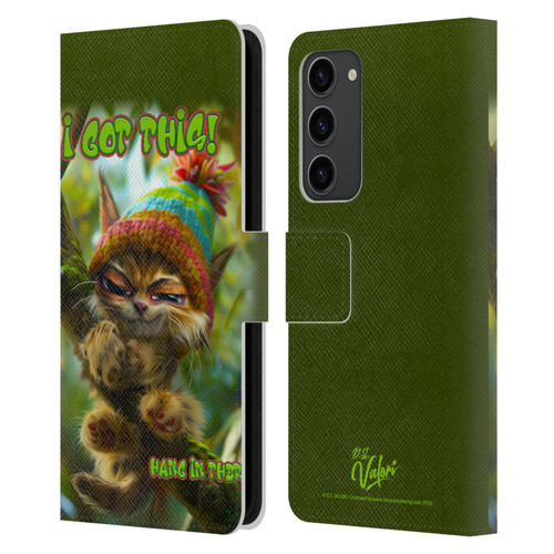D.S. Valori Kitty And Puppy I Got This Leather Book Wallet Case Cover For Samsung Galaxy S23+ 5G