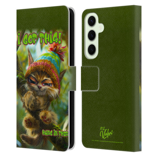 D.S. Valori Kitty And Puppy I Got This Leather Book Wallet Case Cover For Samsung Galaxy S25+