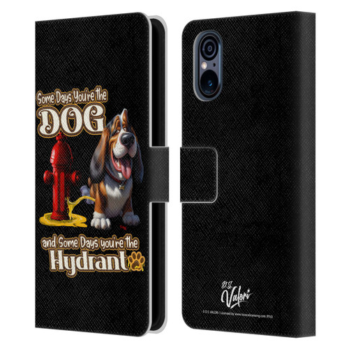 D.S. Valori Kitty And Puppy Some Days You're The Dog Leather Book Wallet Case Cover For Sony Xperia 5 V 5G