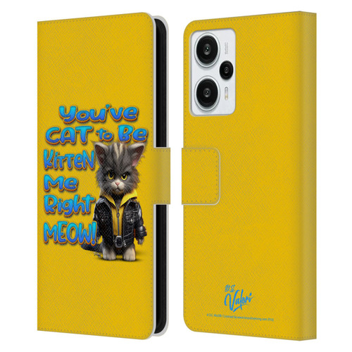 D.S. Valori Kitty And Puppy You've Cat To Be Kitten Me Leather Book Wallet Case Cover For Xiaomi Redmi Note 12T