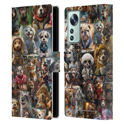 D.S. Valori Kitty And Puppy Puppy Kingdom Leather Book Wallet Case Cover For Xiaomi 12