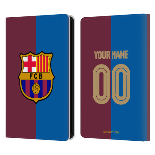 Custom Customised Personalised FC Barcelona 2024/25 Kit Home Leather Book Wallet Case Cover For Amazon Kindle 11th Gen 6in 2022 Custom Customised Personalised FC Barcelona 2024/25 Kit Home Leather Book Wallet Case Cover For Amazon Kindle 11th Gen 6in 2022
