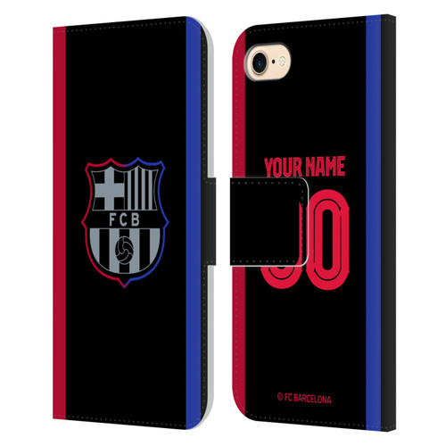 Custom Customised Personalised FC Barcelona 2024/25 Kit Away Leather Book Wallet Case Cover For Apple iPhone 7 / 8 / SE 2020 & 2022 Custom Customised Personalised FC Barcelona 2024/25 Kit Away Leather Book Wallet Case Cover For Apple iPhone 7 / 8 / SE 2020 & 2022