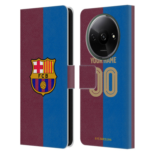 Custom Customised Personalised FC Barcelona 2024/25 Kit Home Leather Book Wallet Case Cover For Xiaomi Redmi A3