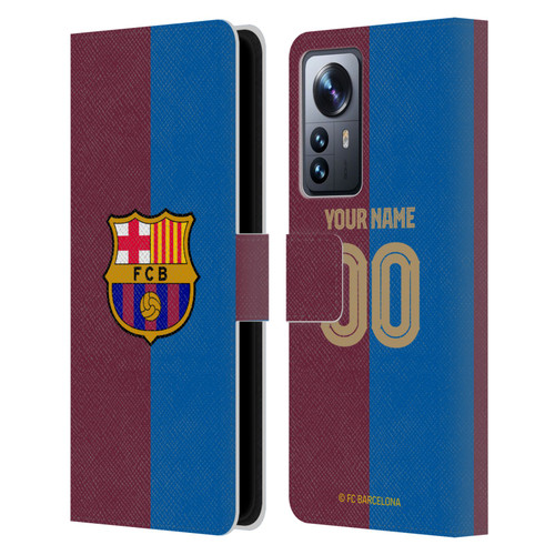 Custom Customised Personalised FC Barcelona 2024/25 Kit Home Leather Book Wallet Case Cover For Xiaomi 12 Pro Custom Customised Personalised FC Barcelona 2024/25 Kit Home Leather Book Wallet Case Cover For Xiaomi 12 Pro