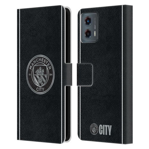 Manchester City Man City FC 2025/26 Badge Kit Away Leather Book Wallet Case Cover For Motorola Moto G (2023)